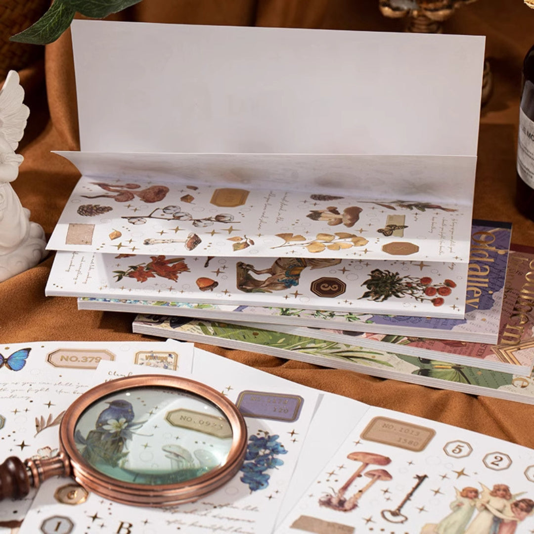 Southern Branches and Leaves Gold Foil Sticker Book (Set of 6)