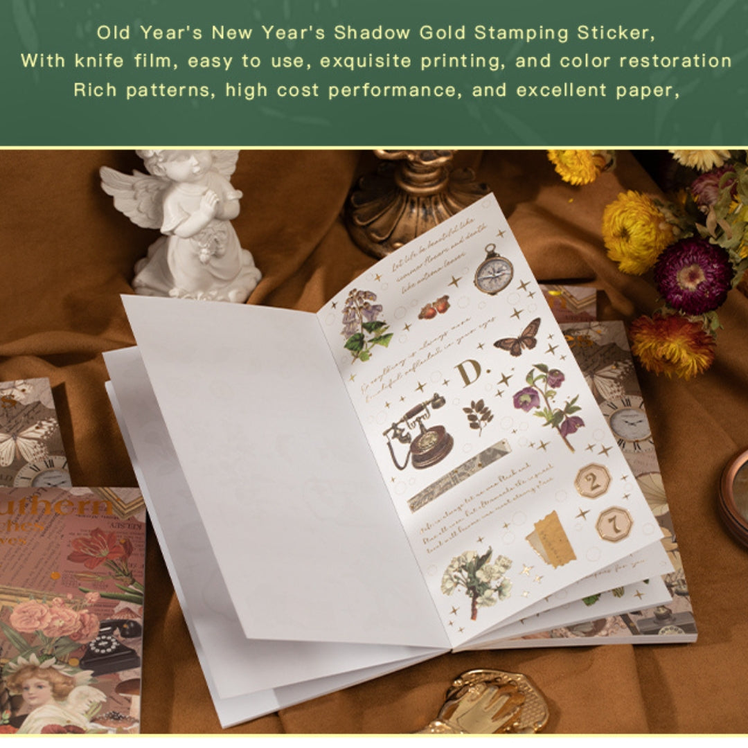 Memories of Autumn at Sunset Gold Foil Sticker Book (Set of 6)
