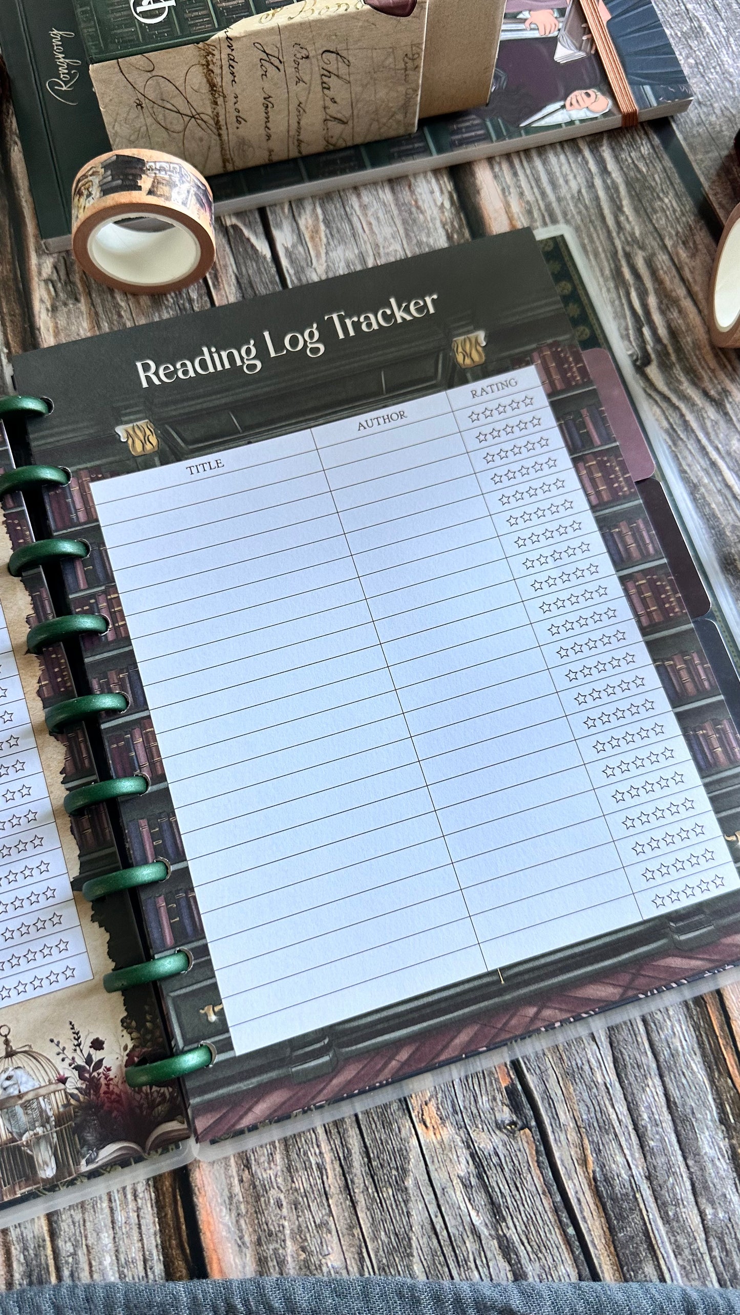 Dark Academia All Booked Up Reading Journal (Set of 6)