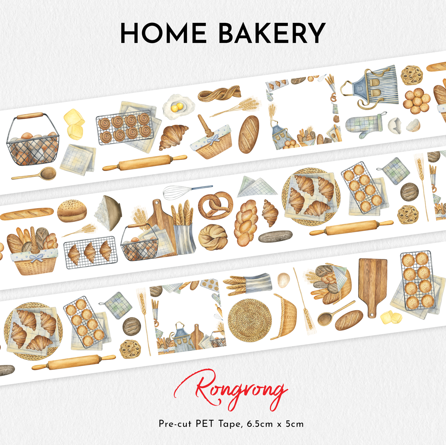 Home Bakery PET Tape (Set of 6)