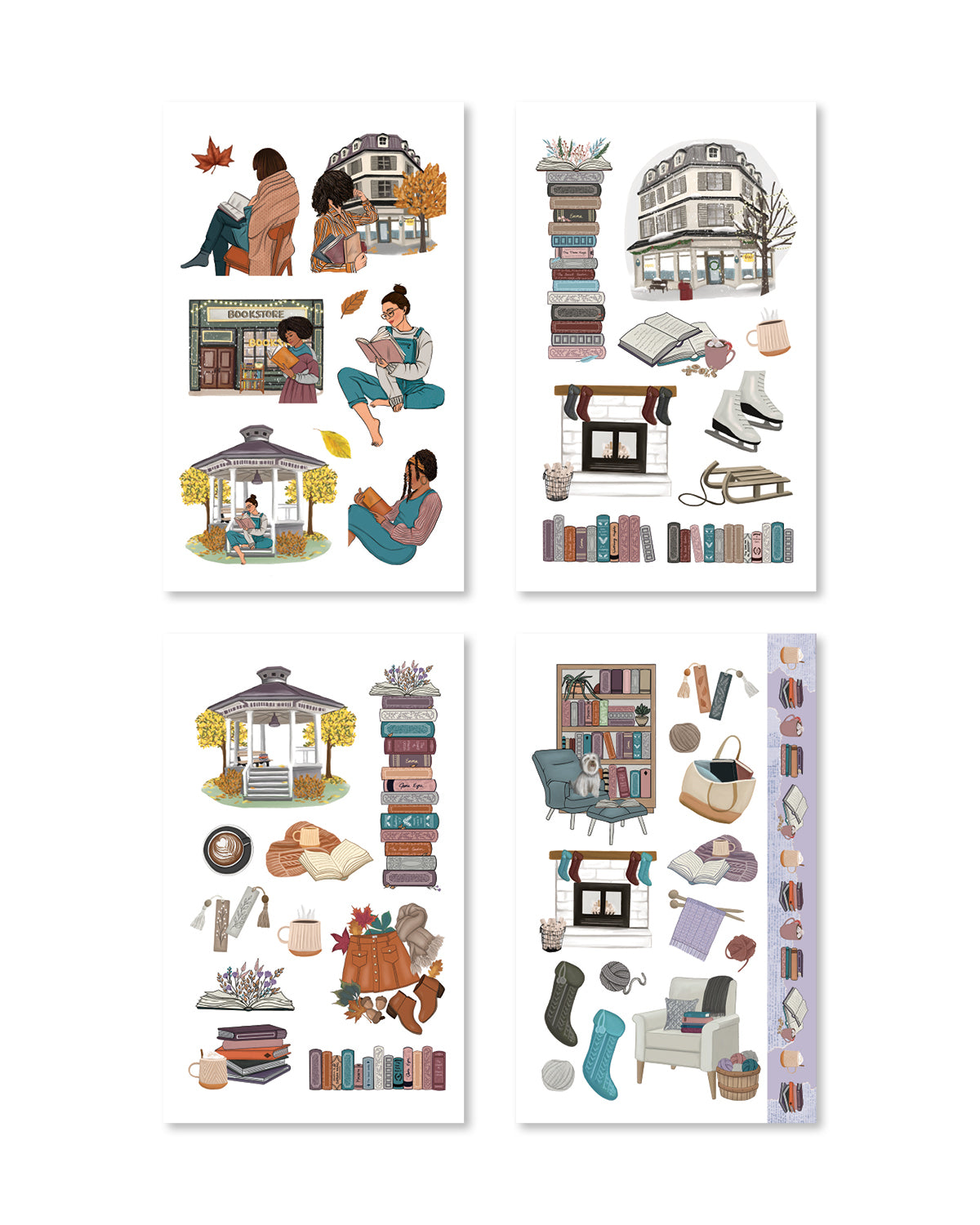 Bookworm Vol. 2 Sticker Book (Set of 6)