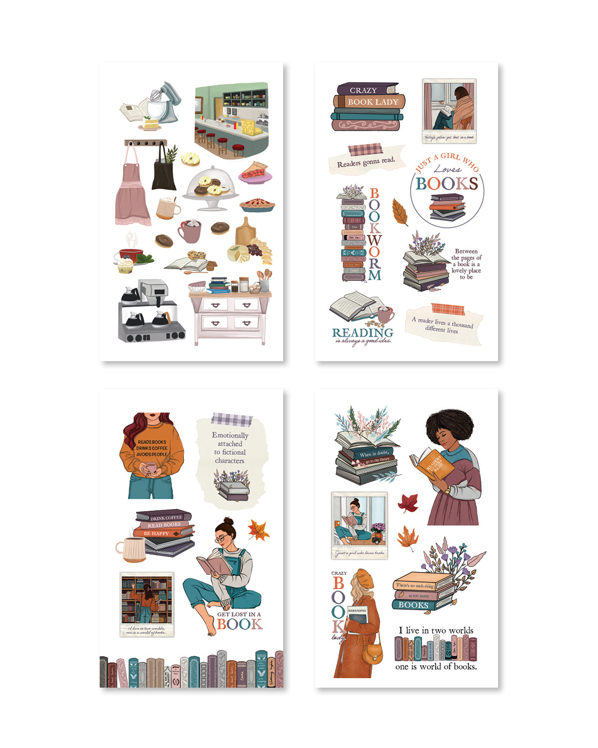 Bookworm Vol. 2 Sticker Book (Set of 6)