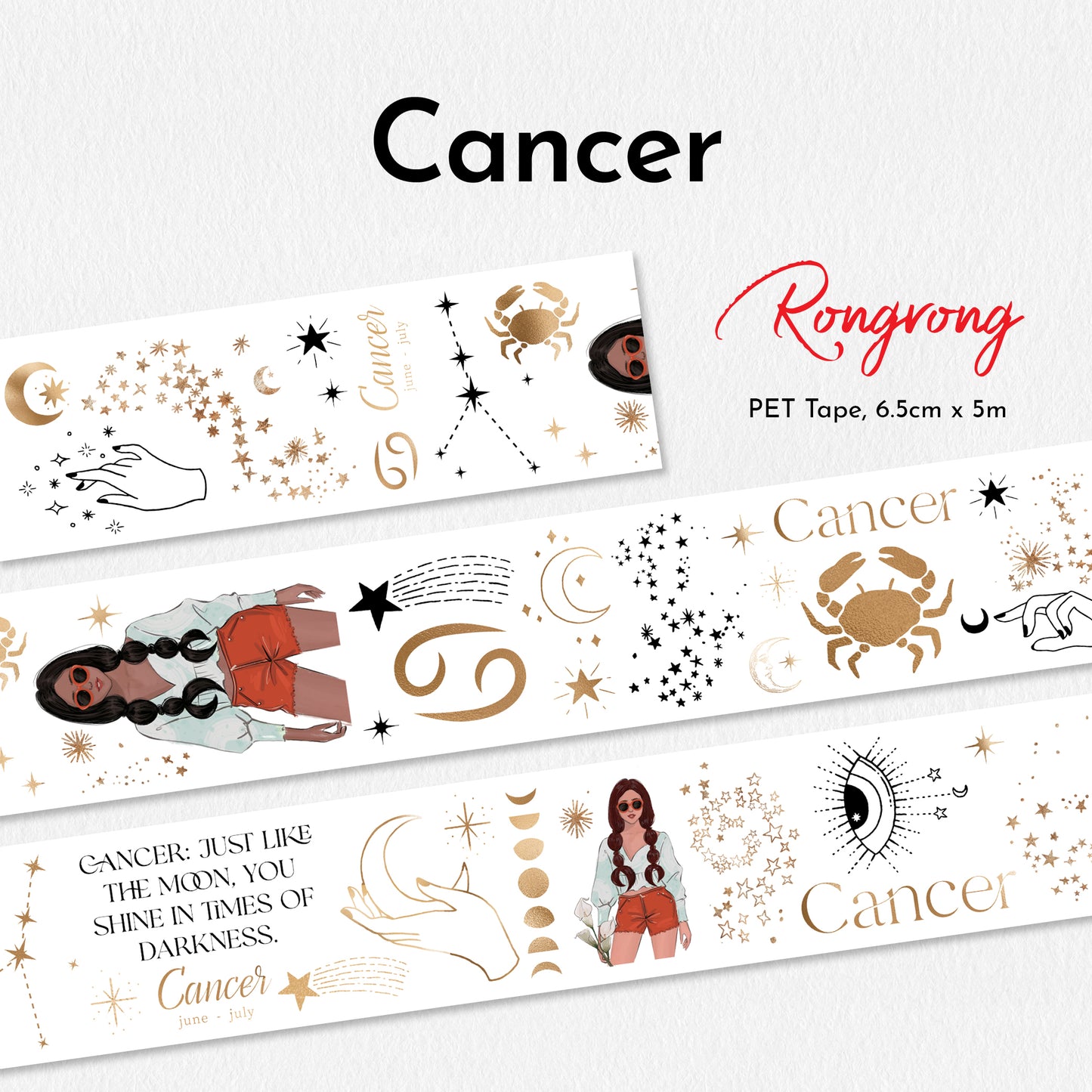 Cancer PET Tape (updated version 2.0) (Set of 6)