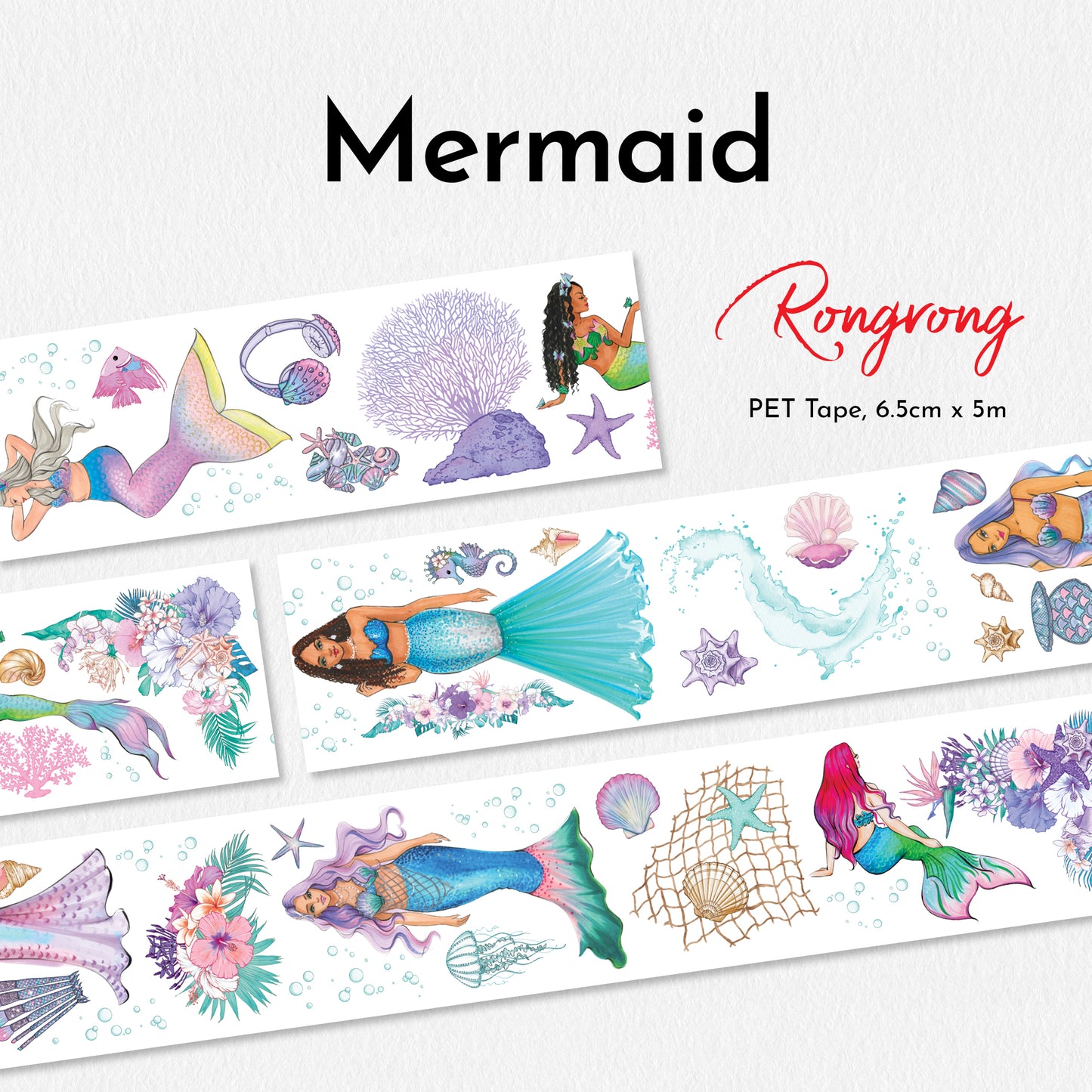Mermaid PET Tape (updated version 2.0) (Set of 6)
