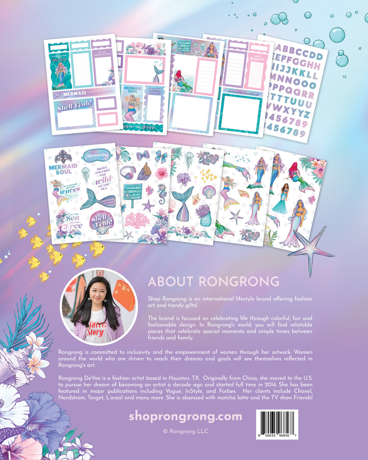 Mermaid Planner Sticker Pack (HOLOGRAPHIC) (Set of 6)