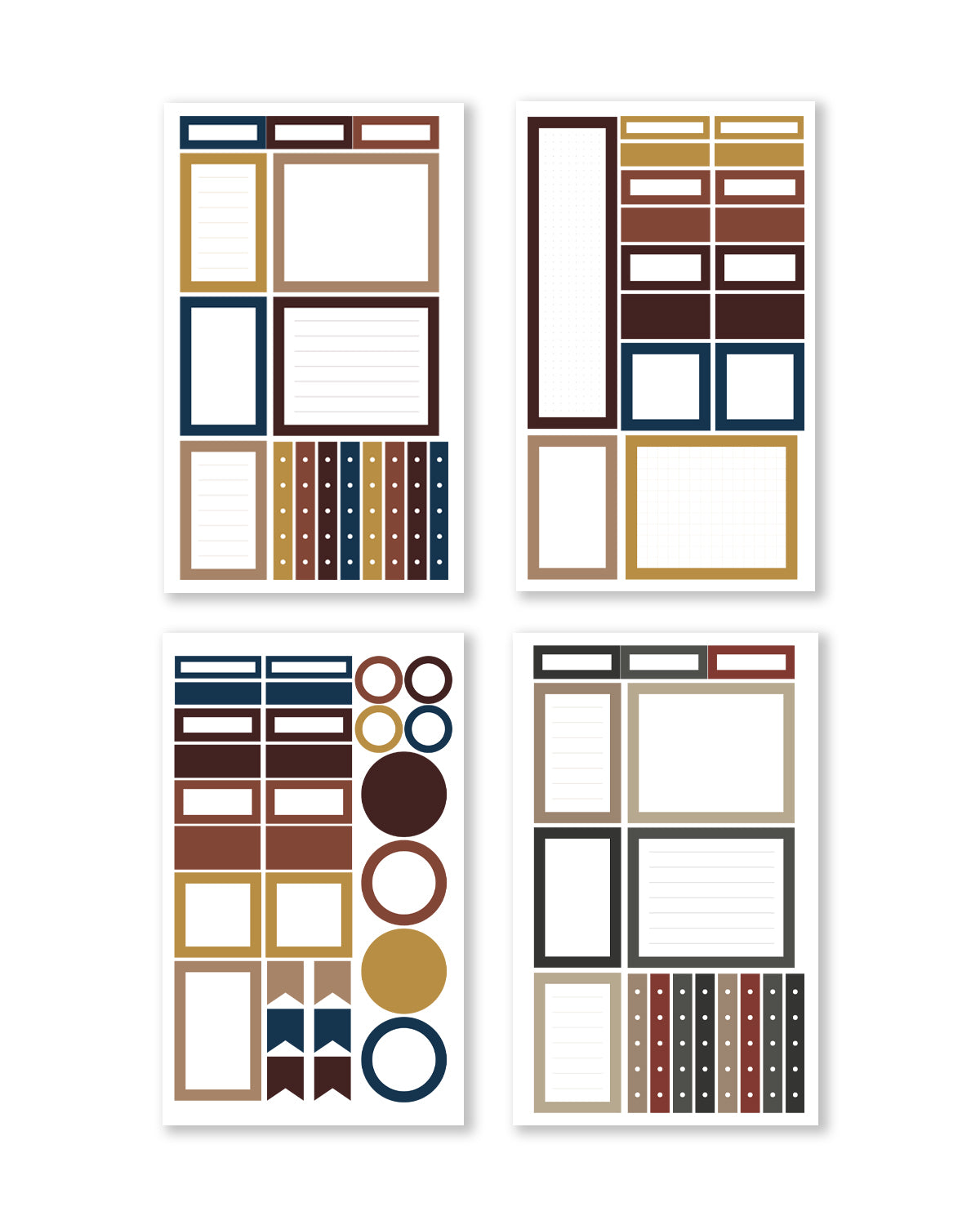 Autumn/Winter Functional Box Sticker Book (Set of 6)