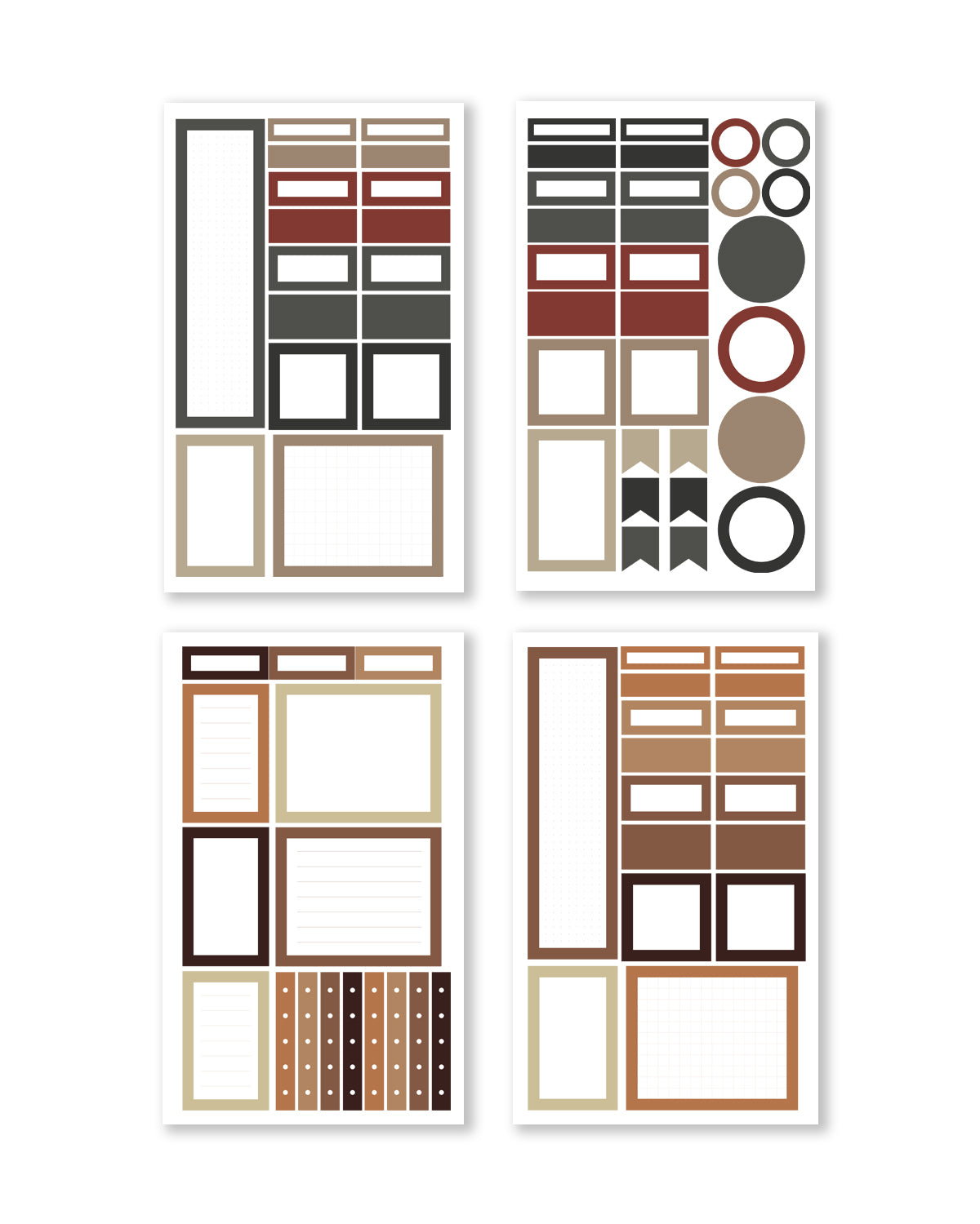 Autumn/Winter Functional Box Sticker Book (Set of 6)