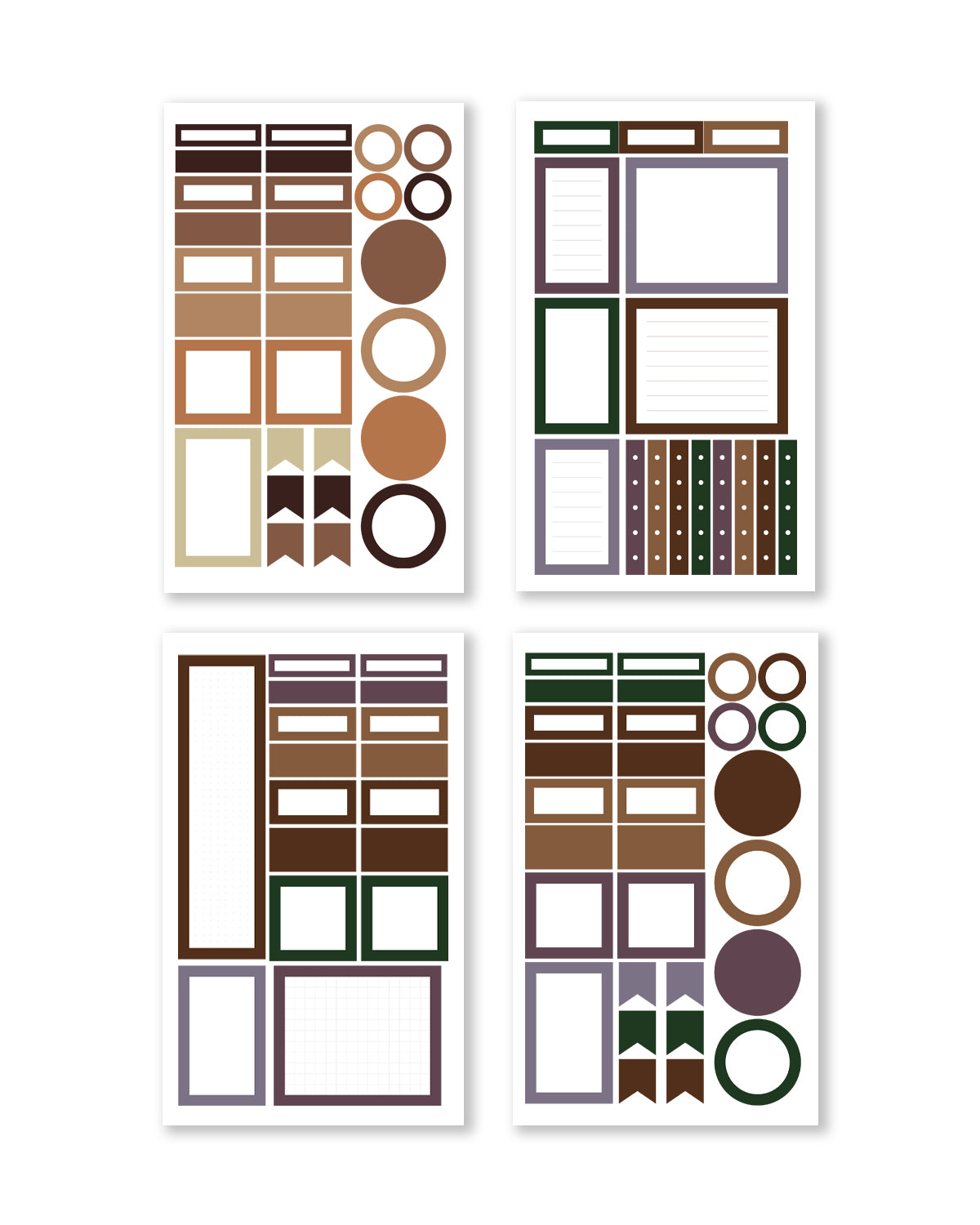 Autumn/Winter Functional Box Sticker Book (Set of 6)