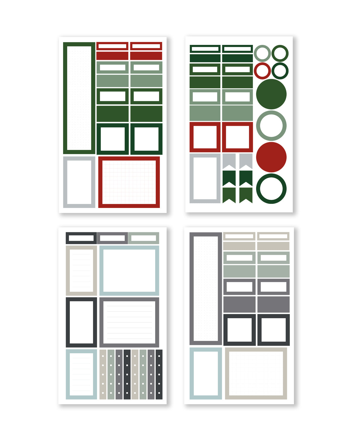 Autumn/Winter Functional Box Sticker Book (Set of 6)