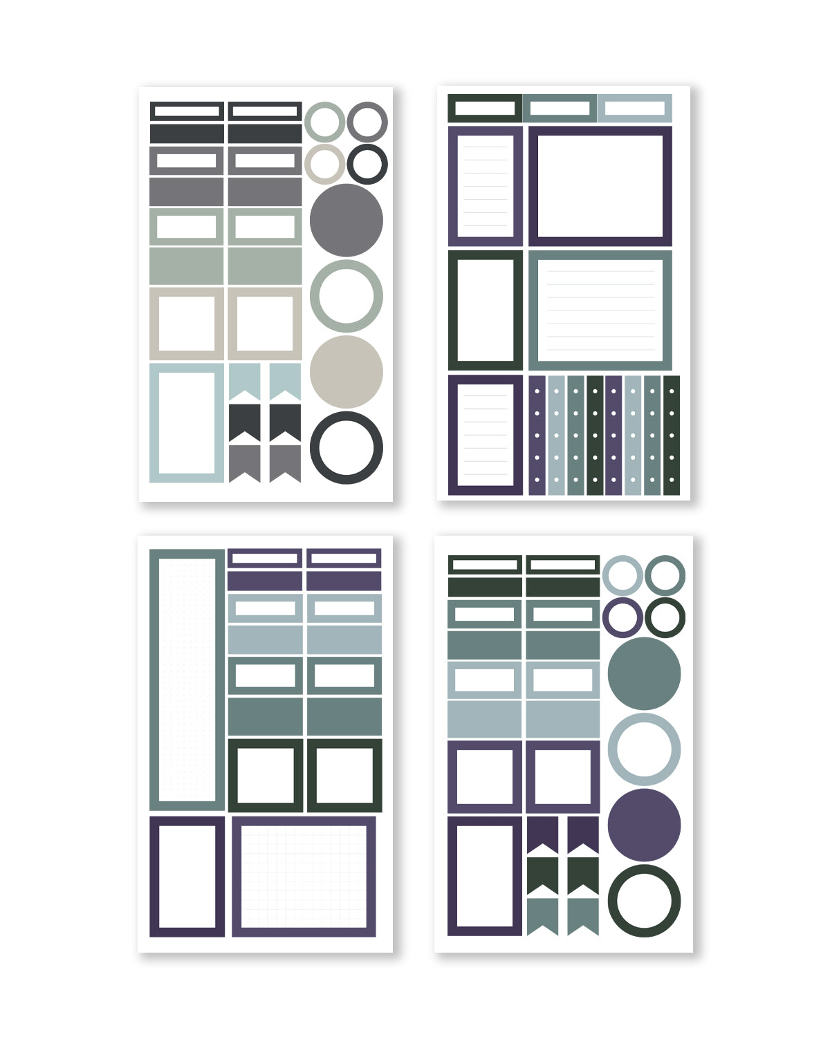 Autumn/Winter Functional Box Sticker Book (Set of 6)