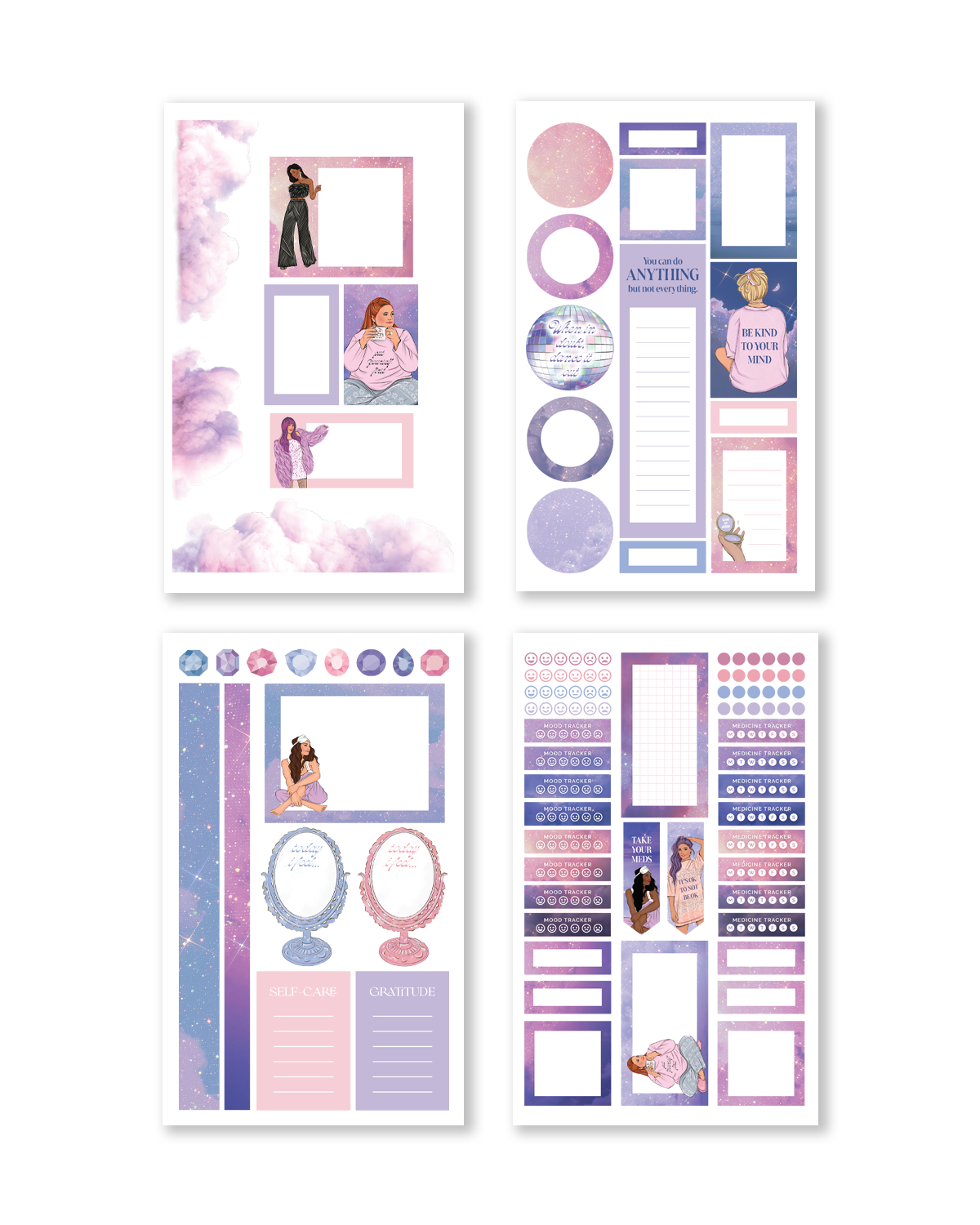 Midnights Mental Health Sticker Book (Set of 6)