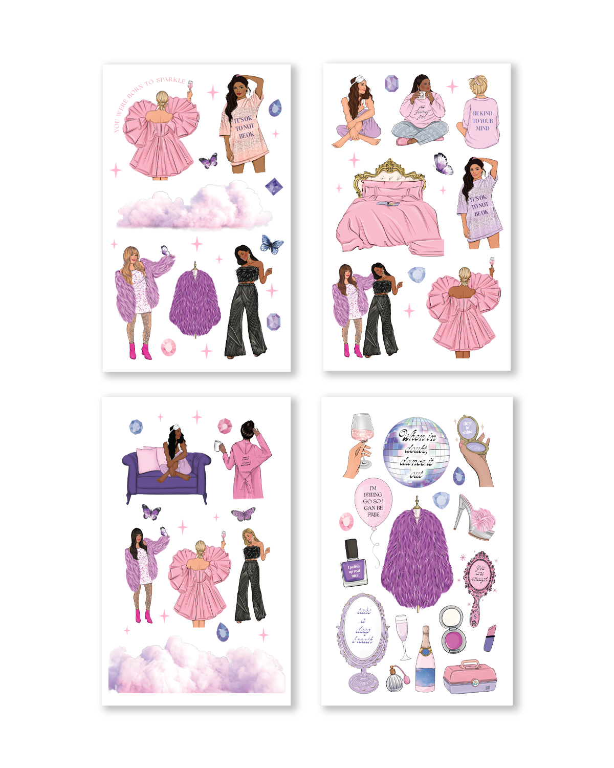 Midnights Mental Health Sticker Book (Set of 6)