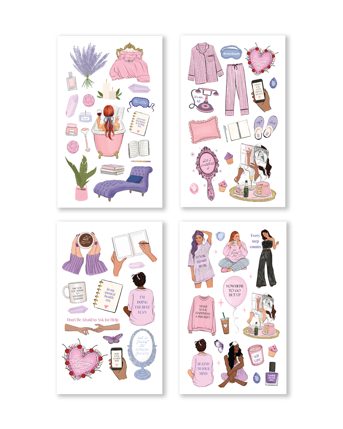 Midnights Mental Health Sticker Book (Set of 6)