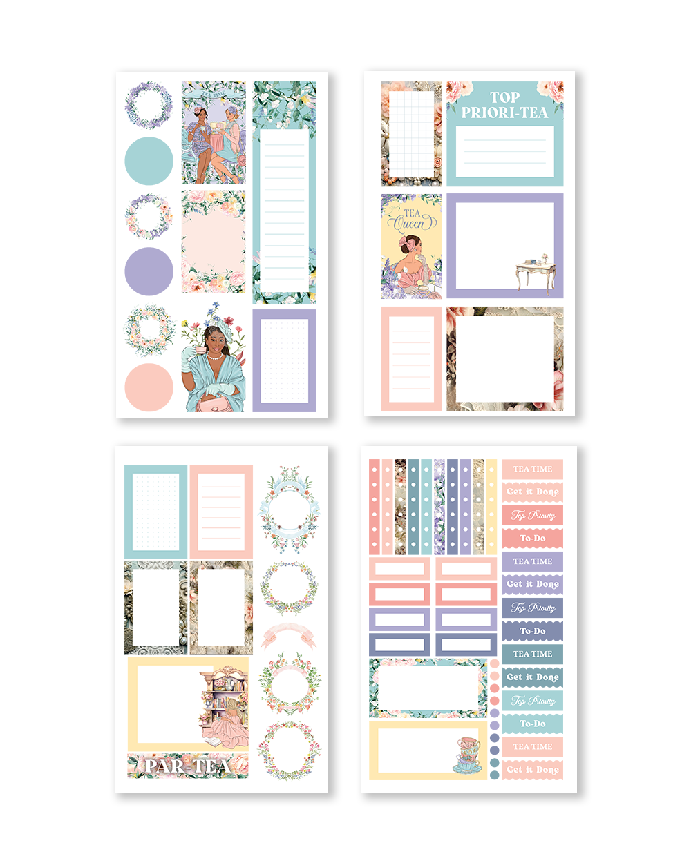 Par-Tea Time Sticker Book (Set of 6)
