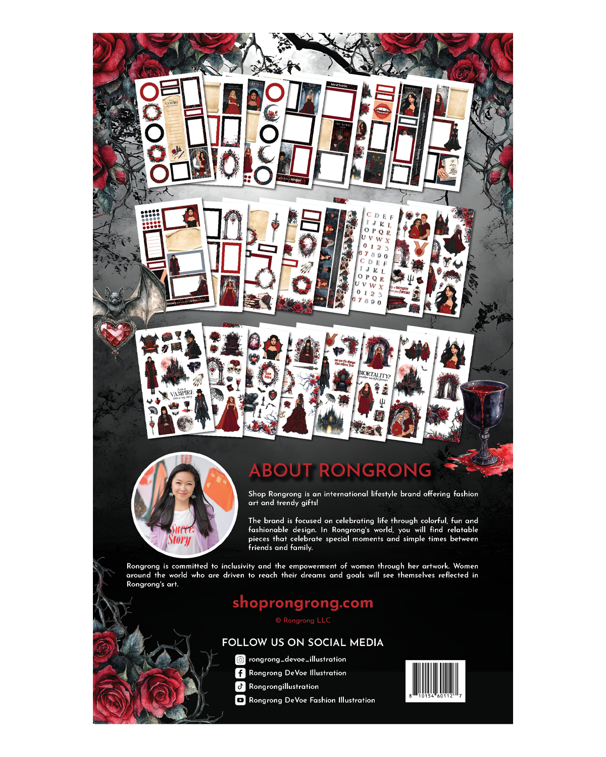 Dark Hearts Sticker Book (Set of 6)