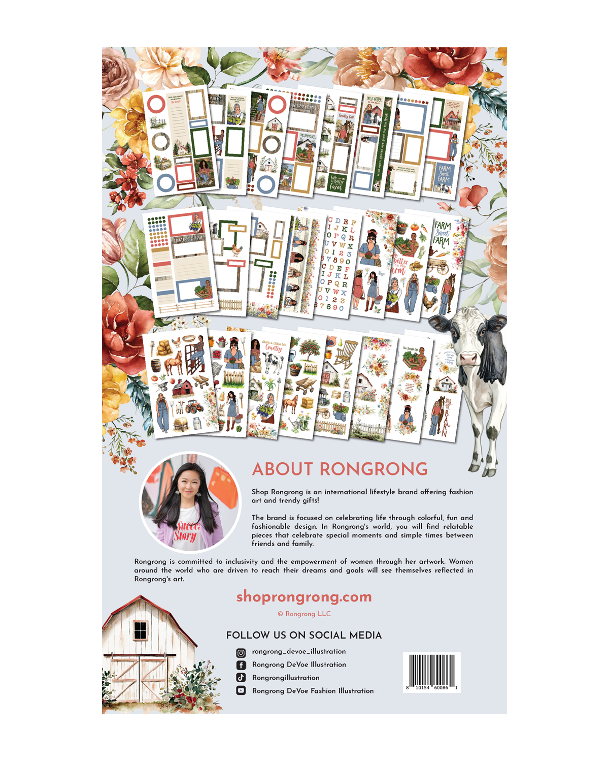 Country Charm Sticker Book (Set of 6)