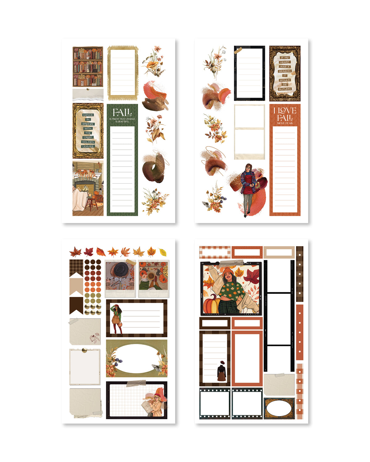 Amber Allure Sticker Book (Set of 6)