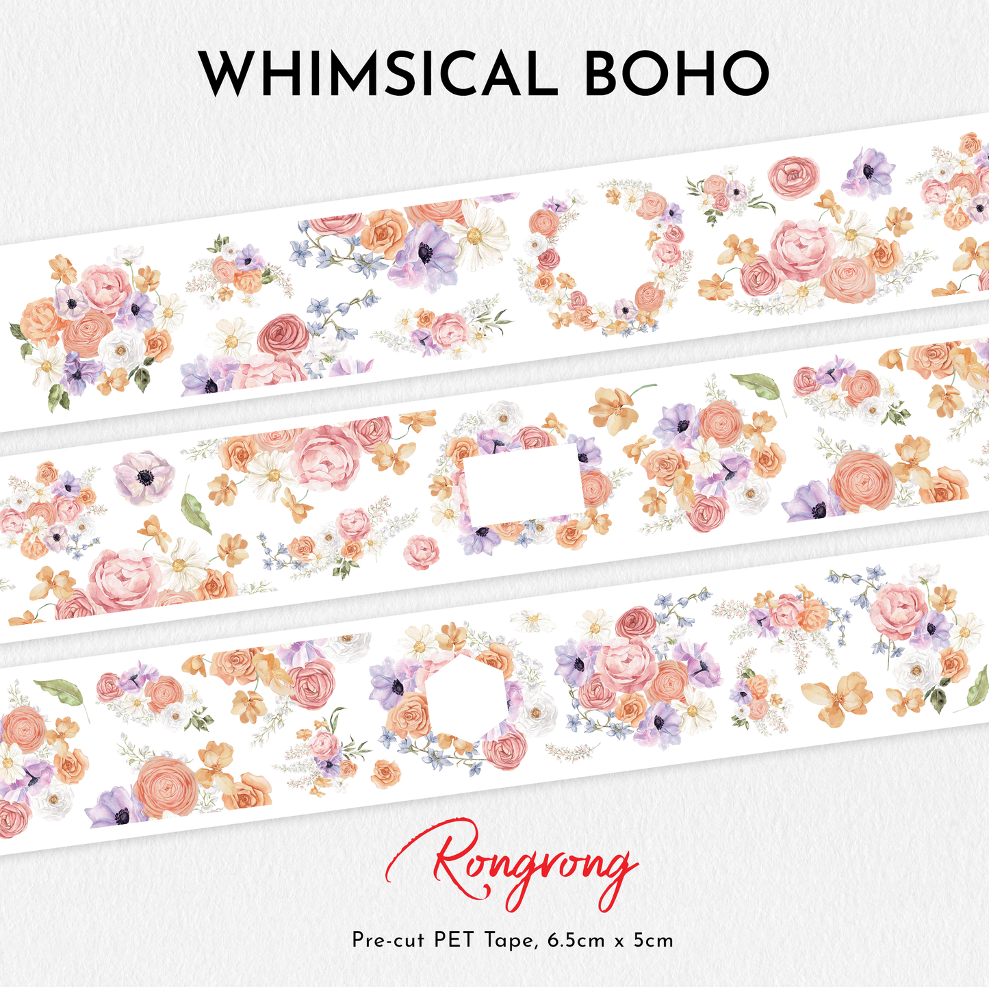 Whimsical Boho PET Tape (Set of 6)