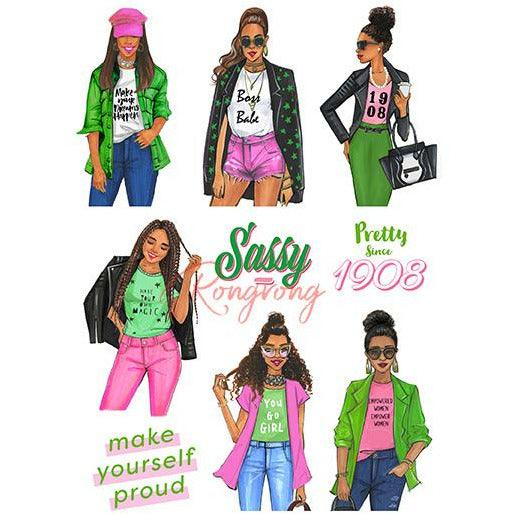 AKA Sorority Planner Sticker Set (Set of 6)