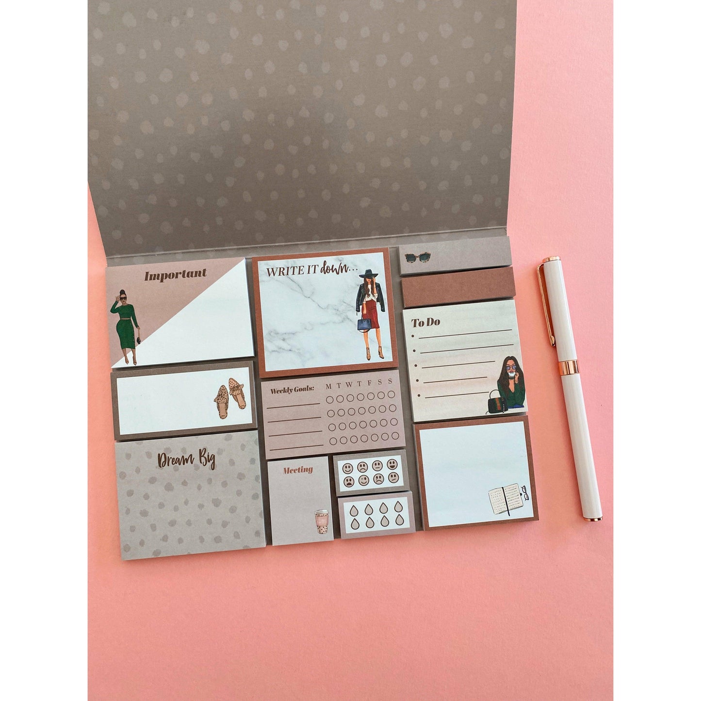 Boss Babe Sticky Note Pad (Set of 6)