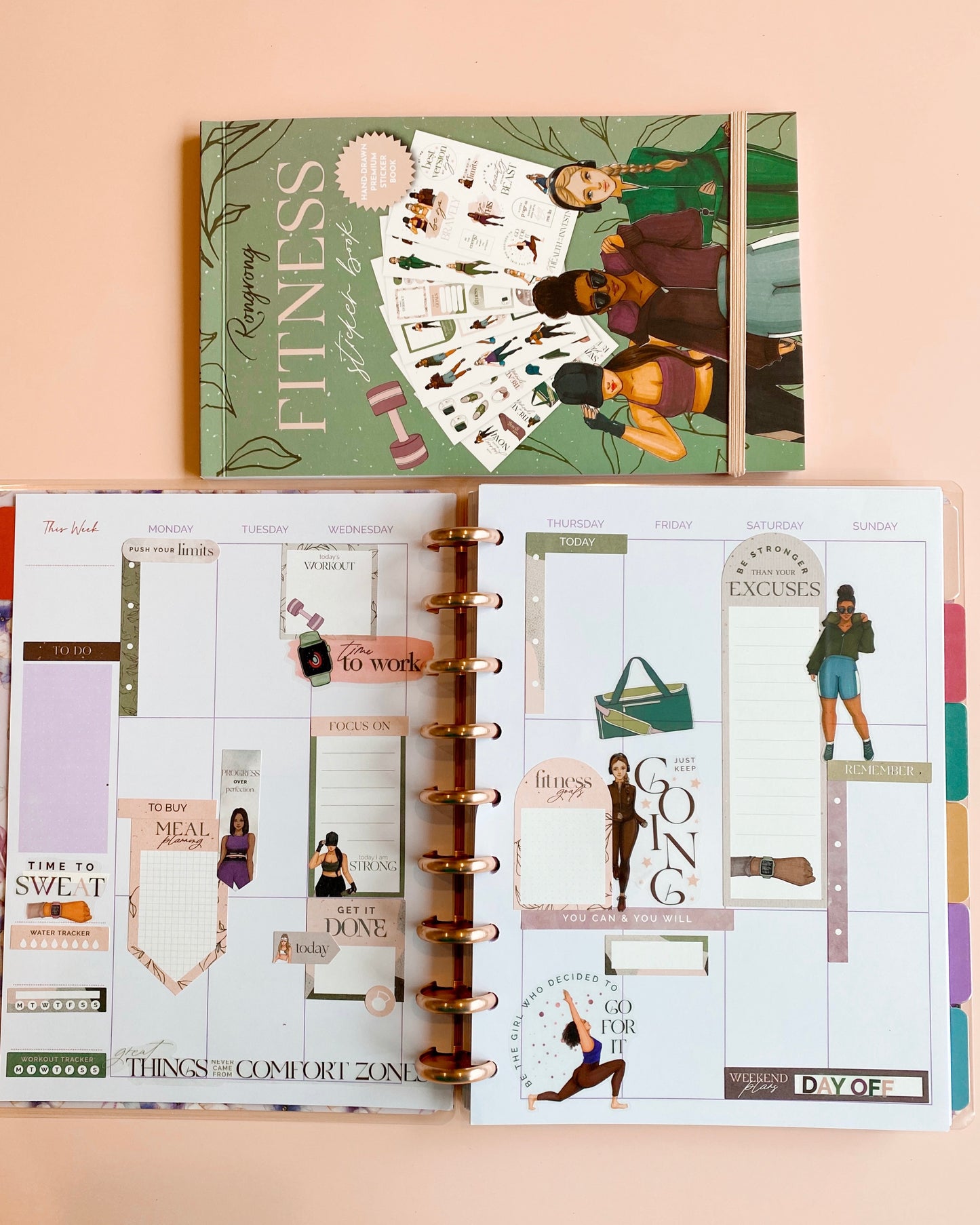 Fitness Sticker Book (Set of 6)