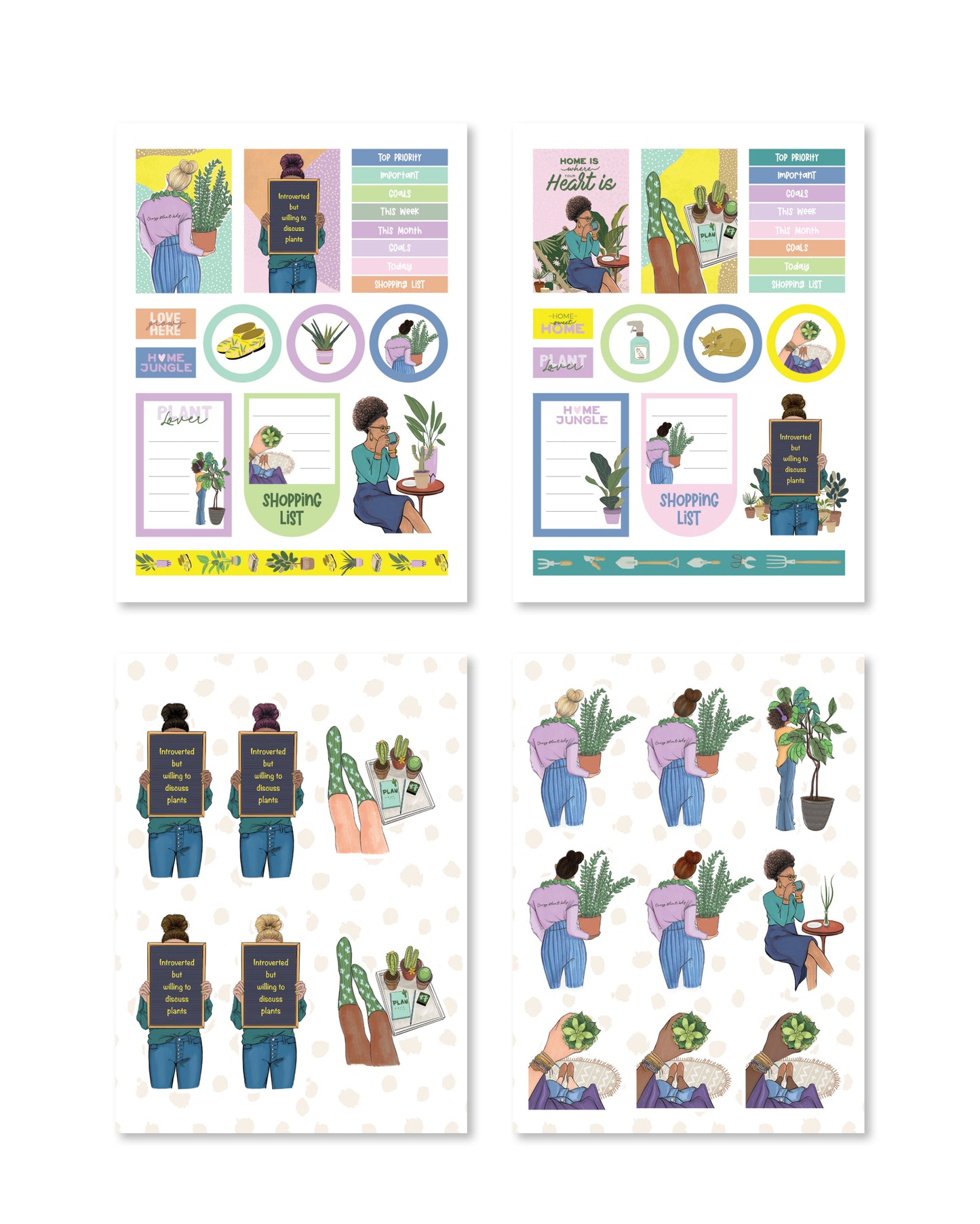Plant Lady Sticker Pack (Set of 6)
