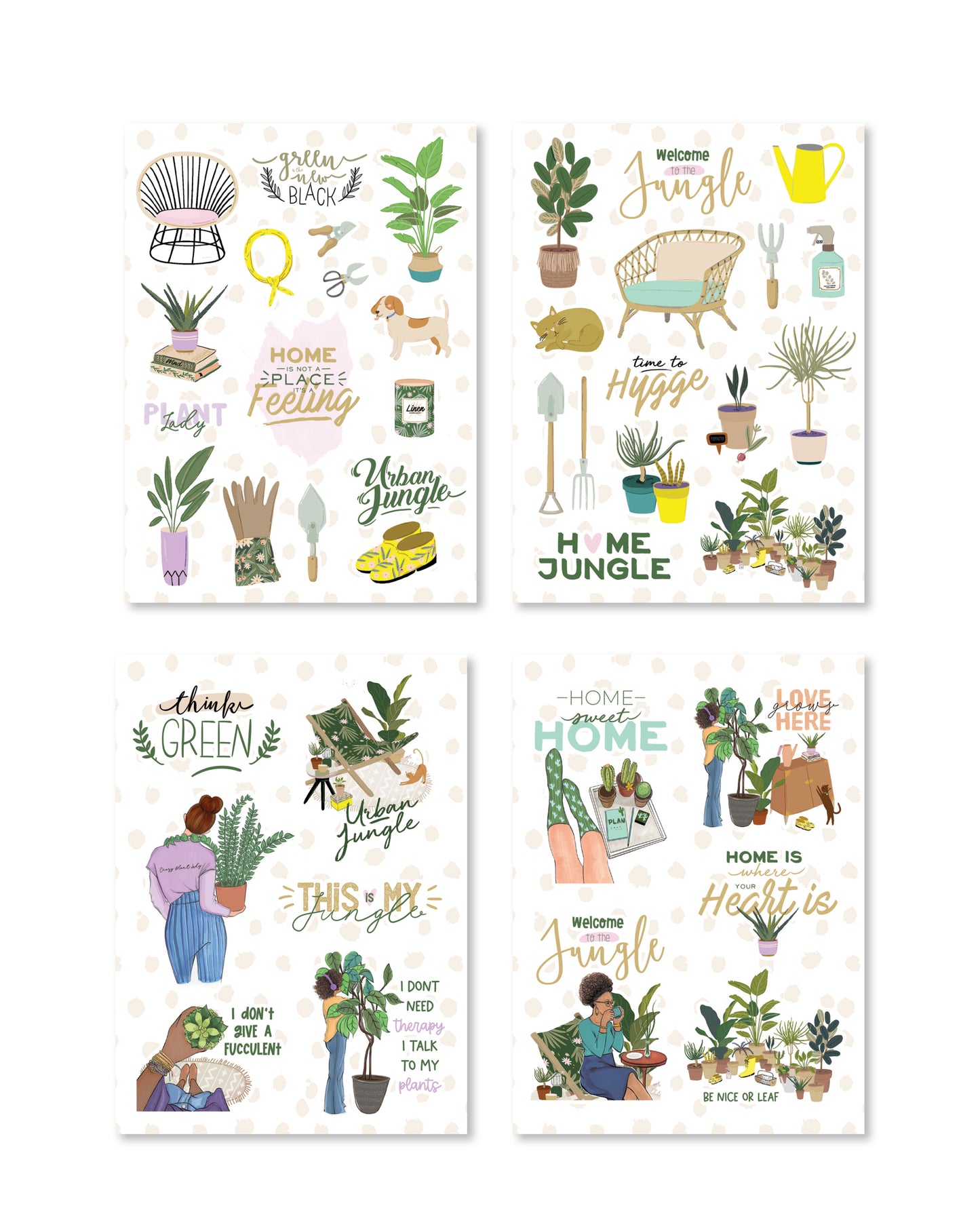 Plant Lady Sticker Pack (Set of 6)