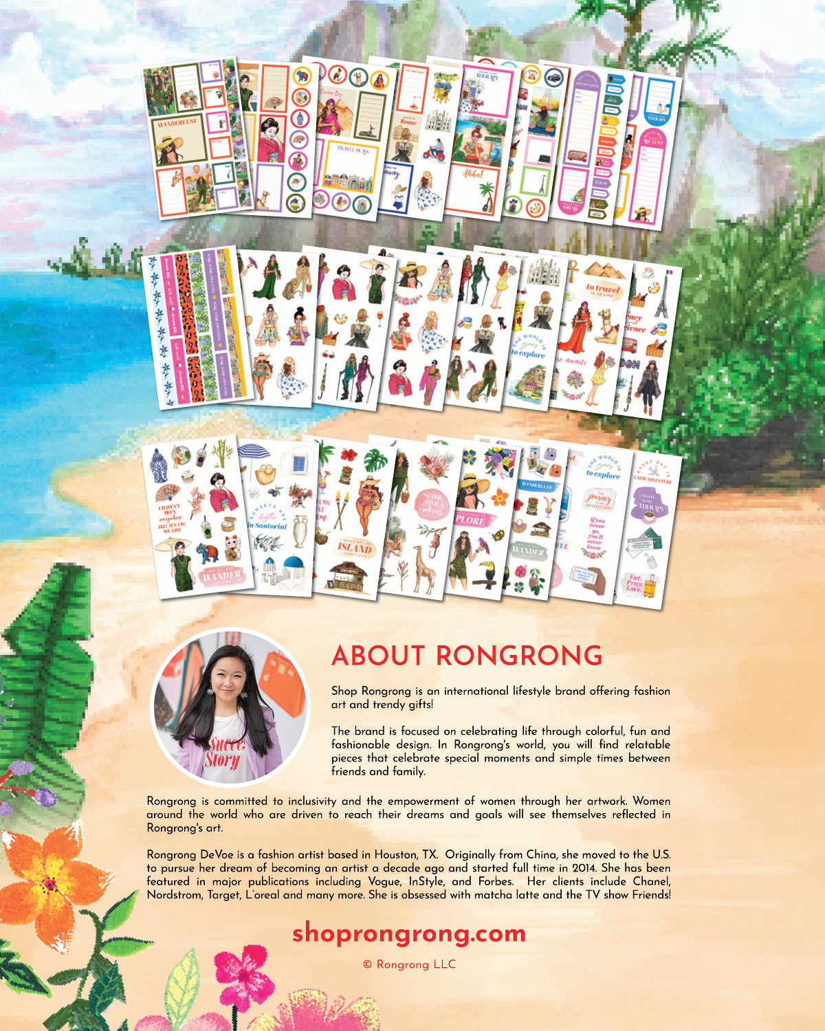 Wanderlust Planner Sticker Book (Set of 6)