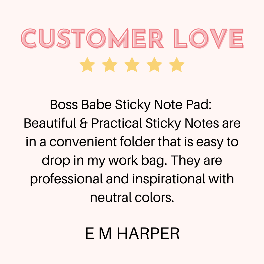 Boss Babe Sticky Note Pad (Set of 6)