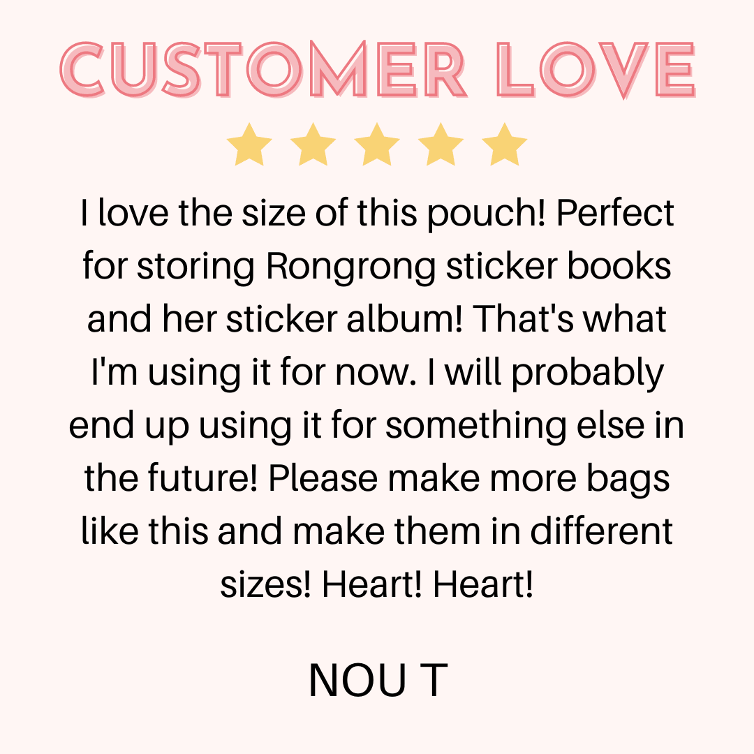 Large "Make yourself proud" pouch - Vegan Leather (Set of 6)