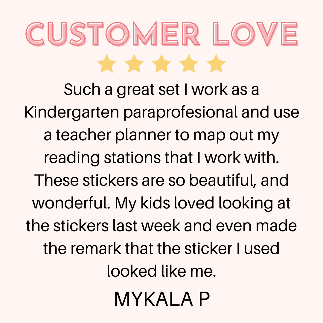 Teacher life sticker book (Set of 6)
