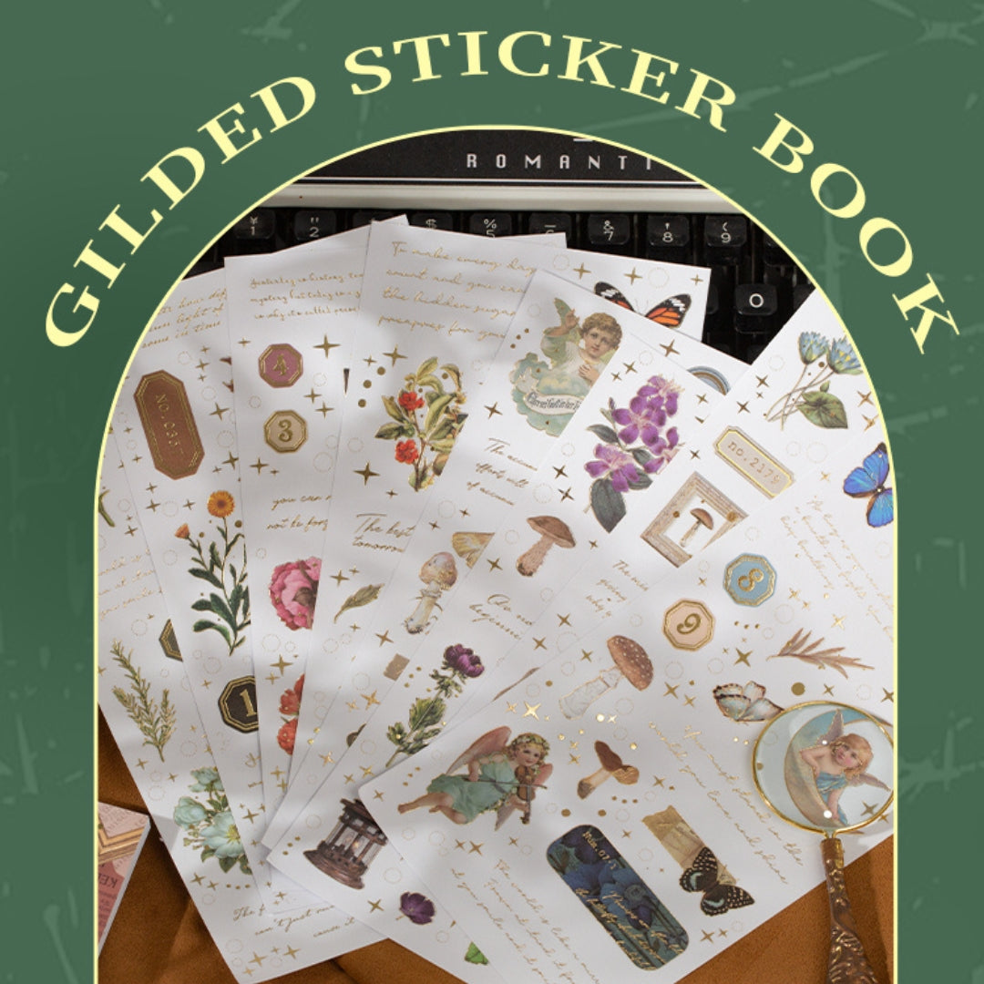 Atmosphere of Forest Gold Foil Sticker Book (Set of 6)