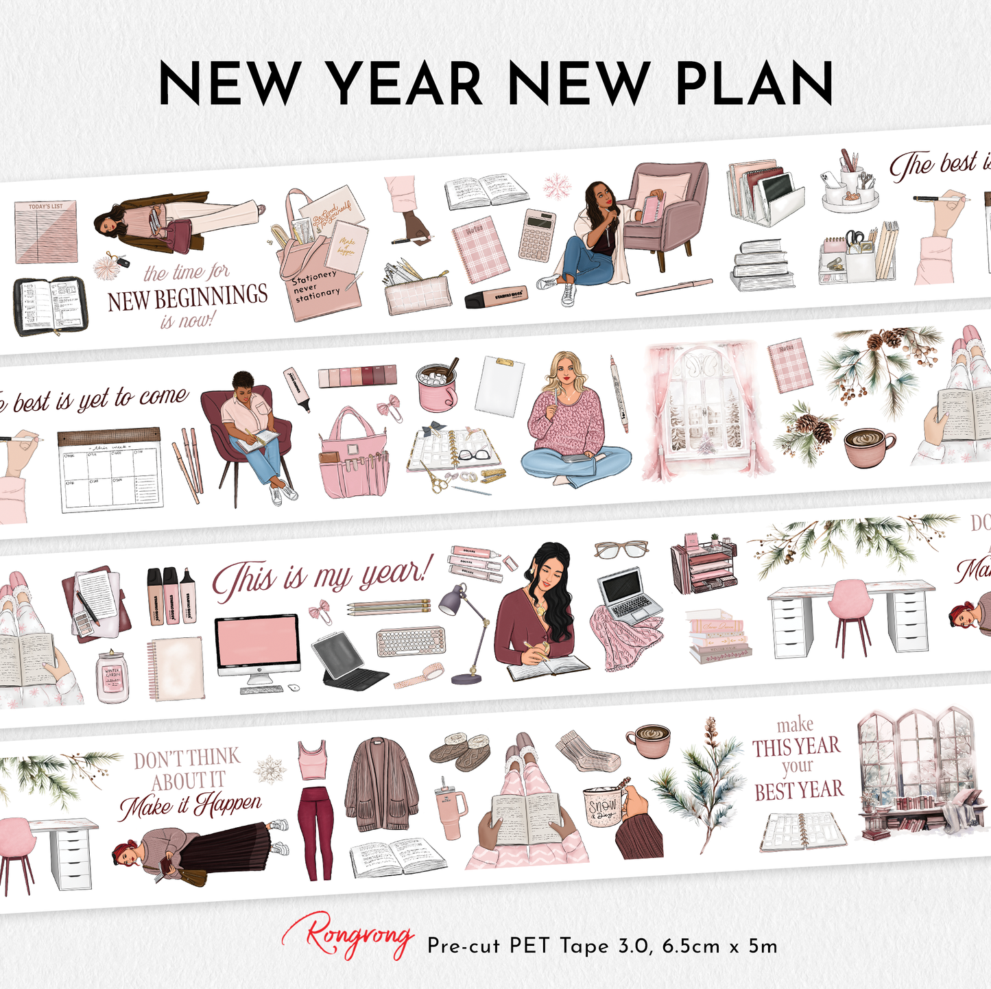 New Year New Plan Planning Kit (Set of 6)