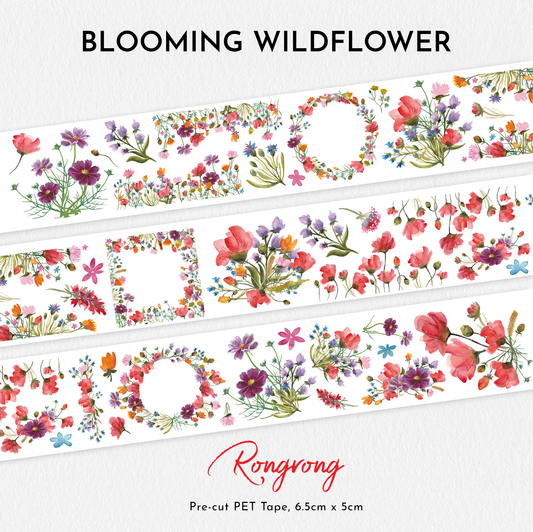 Blooming Wildflowers PET Tape (Set of 6)
