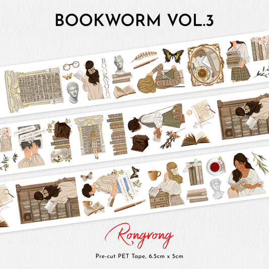 Bookworm Vol.3 PET Tape (Set of 6)