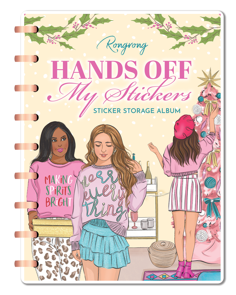 Merry & Bright Hands off My Sickers Sticker Album - Holiday Edition [Holiday 2023] (Set of 6)