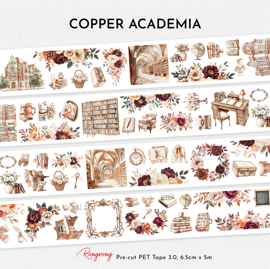 Copper Academia Pre-cut PET Tape [3.0] (Set of 6)