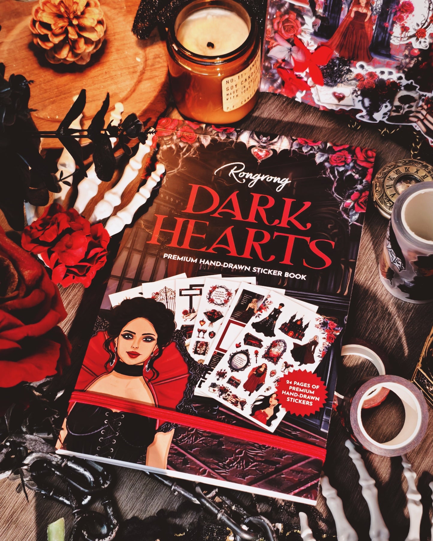 Dark Hearts Sticker Book (Set of 6)