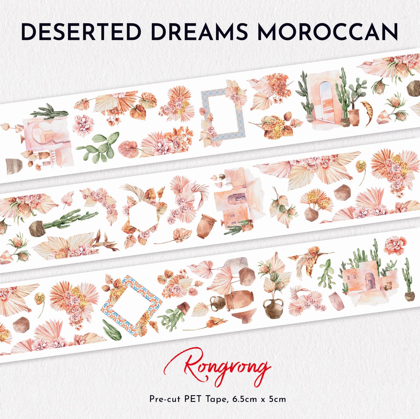 Deserted Dreams Moroccan PET Tape (Set of 6)