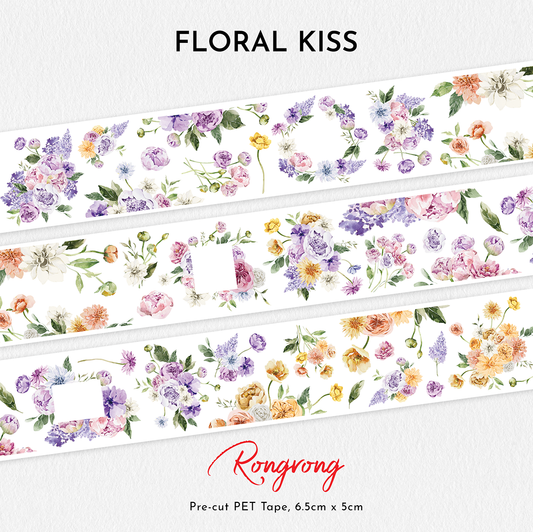 Floral Kiss PET Tape (Set of 6)