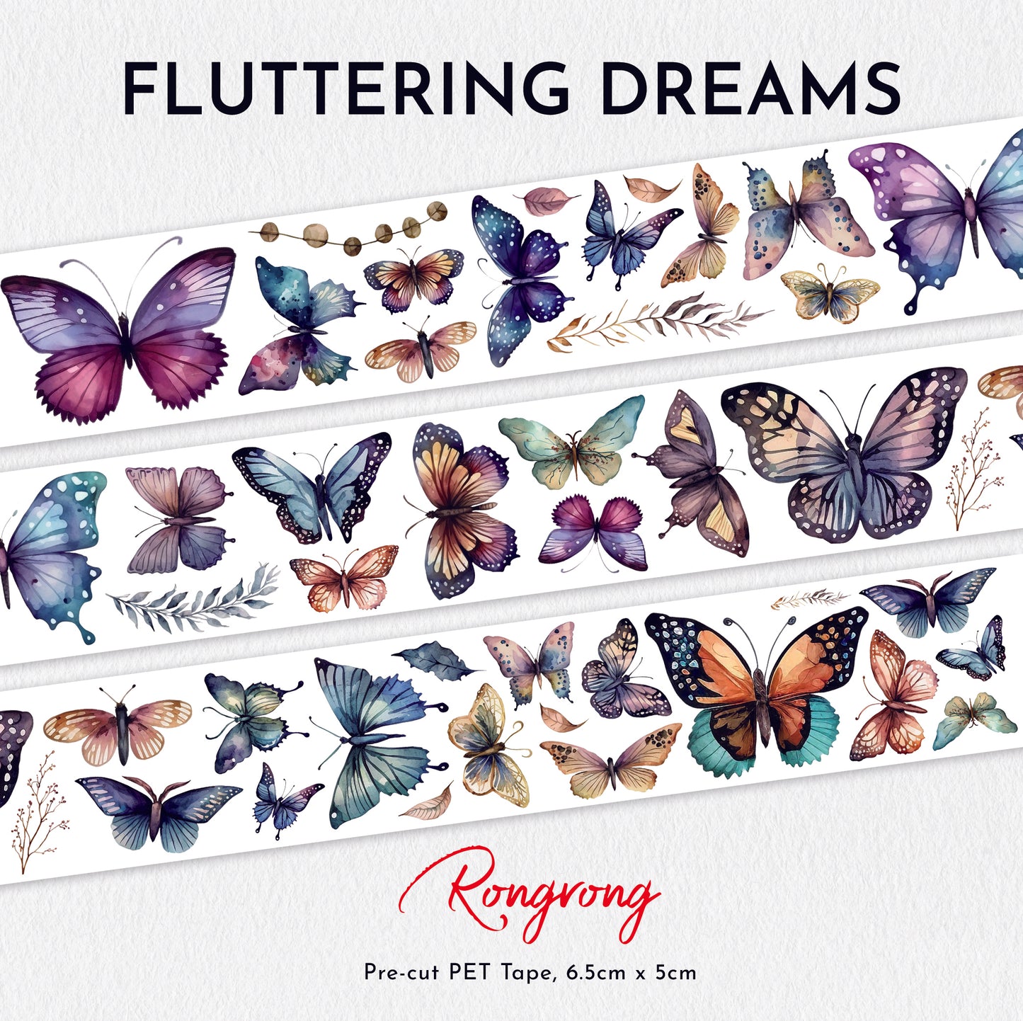 Fluttering Dreams PET Tape (Set of 6)