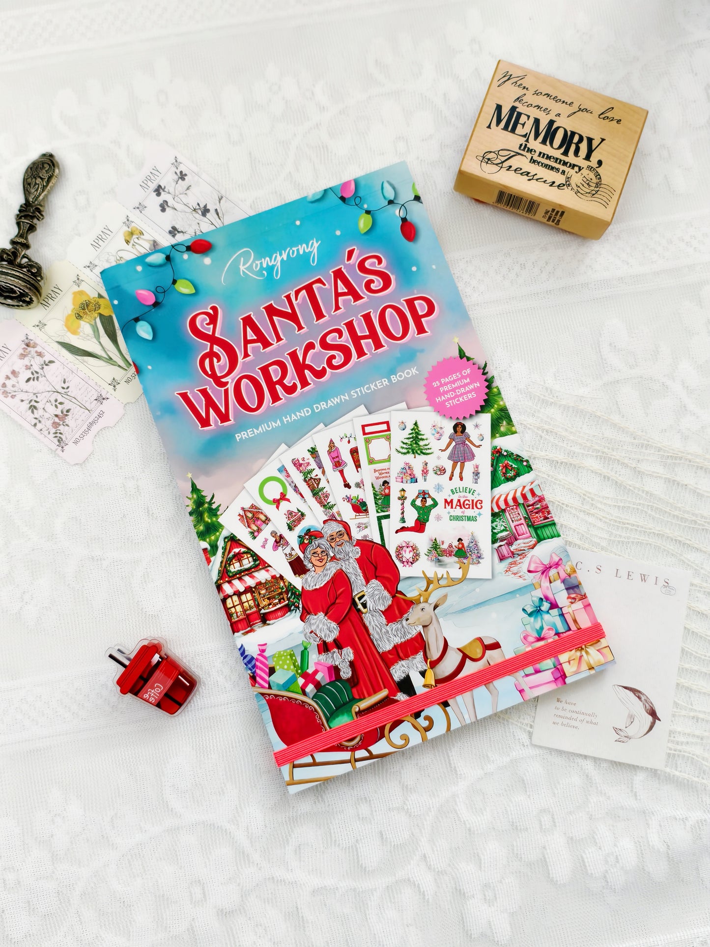 Santa's Workshop Planner Sticker Book (Set of 6)
