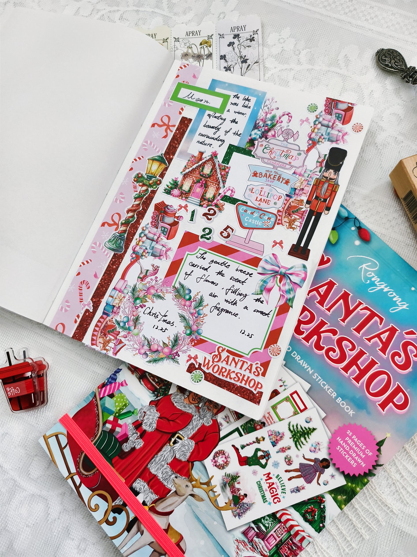Santa's Workshop Planner Sticker Book (Set of 6)