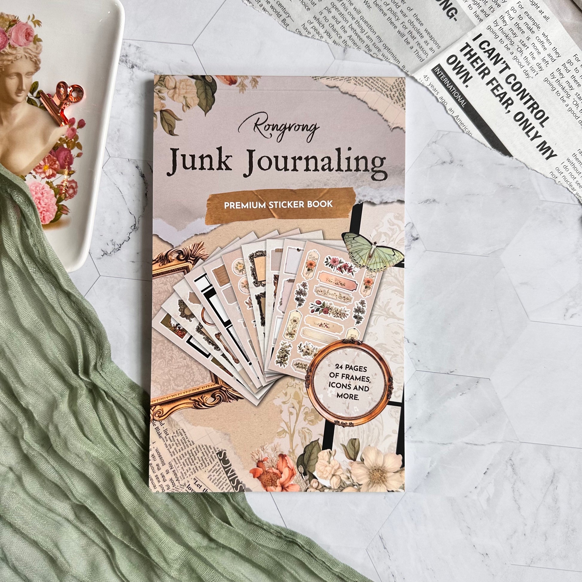 Junk Journal Sticker Book (Set of 6) – Rongrong Wholesale