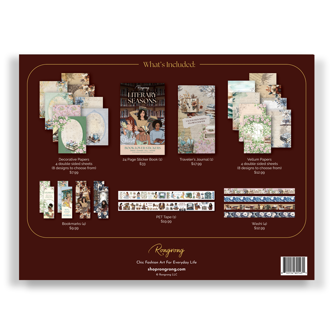 LITERARY SEASON SCRAPBOOKING BOX (Set of 6)