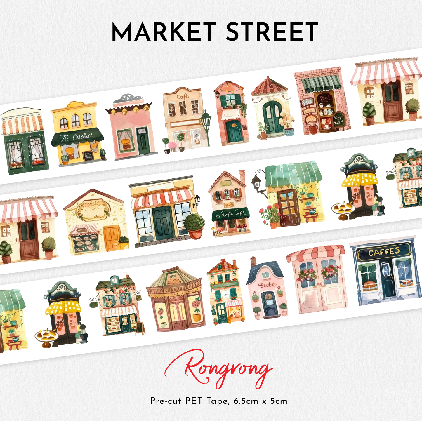 Market Street PET Tape (Set of 6)