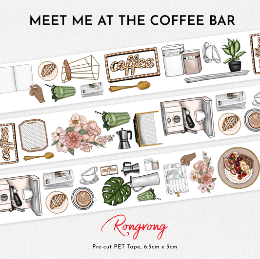 Meet Me At The Coffee Bar PET Tape (Set of 6)