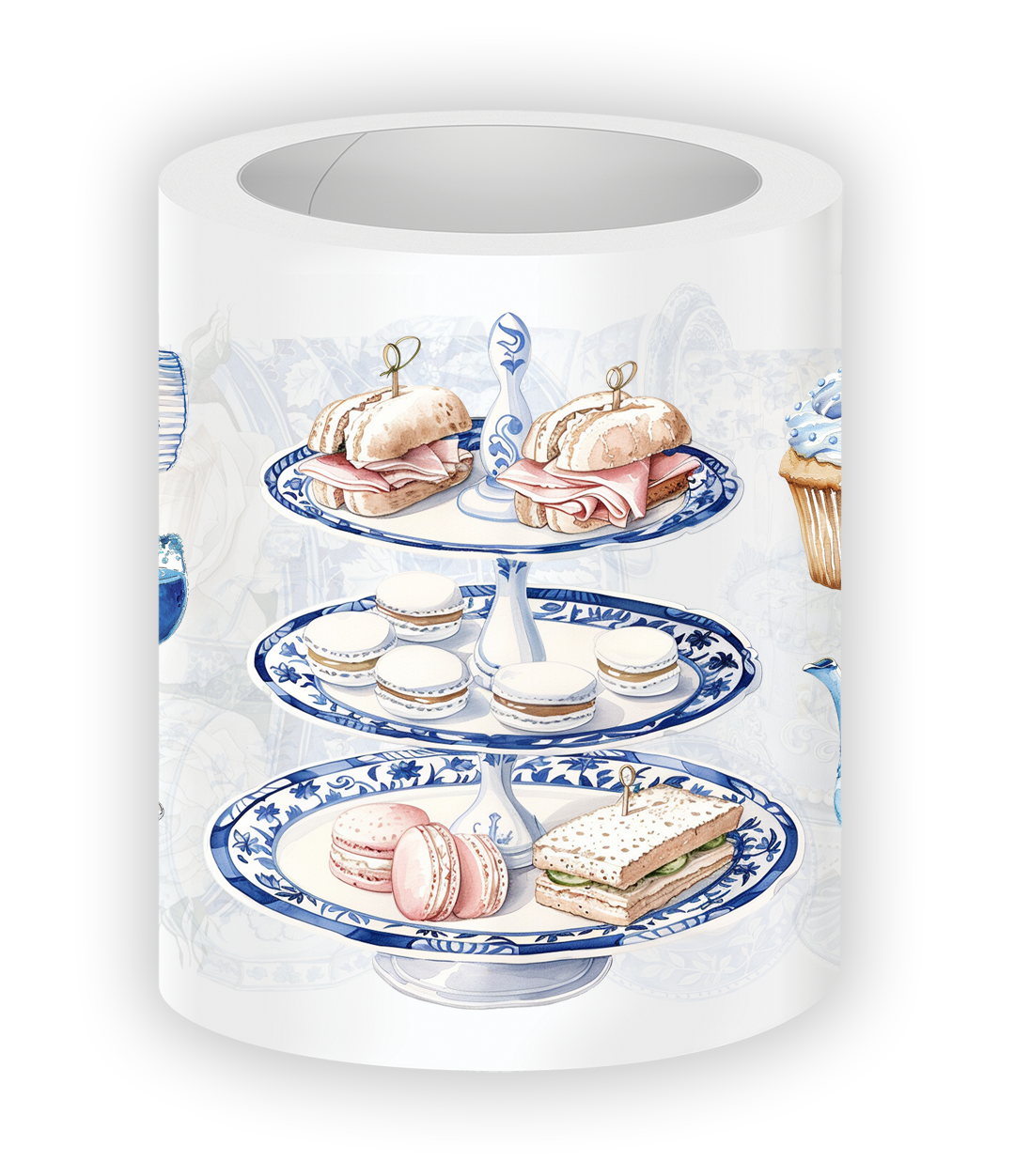 Porcelain Tea Time PET Tape (Set of 6)