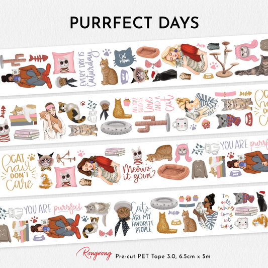 Purrfect Days Pre-cut PET Tape [3.0] (Set of 6)