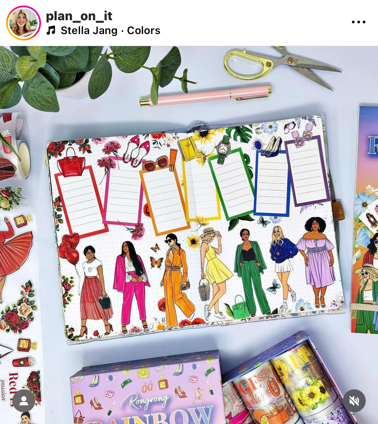 Rainbow Girls Sticker Book -  Special Edition (Set of 6)